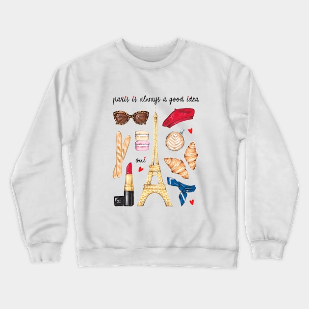 Paris Crewneck Sweatshirt by StyleofBrush